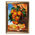 DIY Bead Embroidery Kit "Orange Branch" 14.2"x9.8" (36.0x25.0 cm)