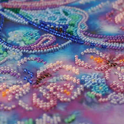 DIY Bead Embroidery Kit "Air step" 10.2"x12.6" / 26.0x32.0 cm