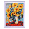 DIY Bead Embroidery Kit "Sunflowers ina vase after C. Monet" 13.8"x10.6" / 35.0x27.0 cm