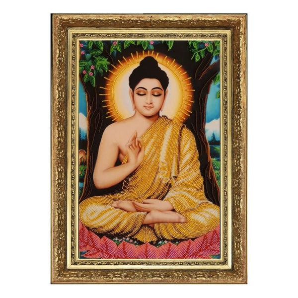 DIY Bead Embroidery Kit "Buddha" 15.0"x9.4" / 38.0x24.0 cm