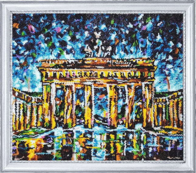 Bead DIY Embroidery Kit "Brandenburg Gates" 11.0"x12.6"/ 28.0x32.0 cm