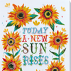 DIY Bead Embroidery Kit "Little suns" 10.2"x13.4" / 26.0x34.0 cm