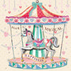 Canvas for bead embroidery "Carousel of happiness" 7.9"x7.9" / 20.0x20.0 cm