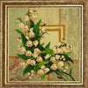 DIY Bead Embroidery Kit "Lilies of the valley" 7.5"x7.5" / 19.0x19.0 cm