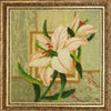 DIY Bead Embroidery Kit "White Lily" 7.5"x7.5" / 19.0x19.0 cm