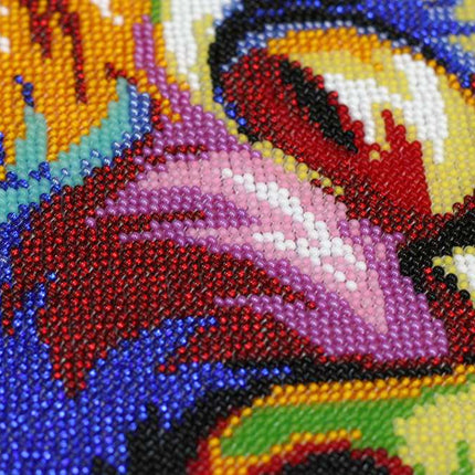 DIY Bead Embroidery Kit "Neon look" 14.8"x11.8" / 37.5x30.0 cm