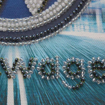 DIY Bead Embroidery Kit "Volkswagen"  5.9"x5.9" / 15.0x15.0 cm