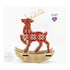 DIY Cross stitch kit on wood "Scandinavian Deer" 5.1x3.7 in / 13.0x9.5 cm