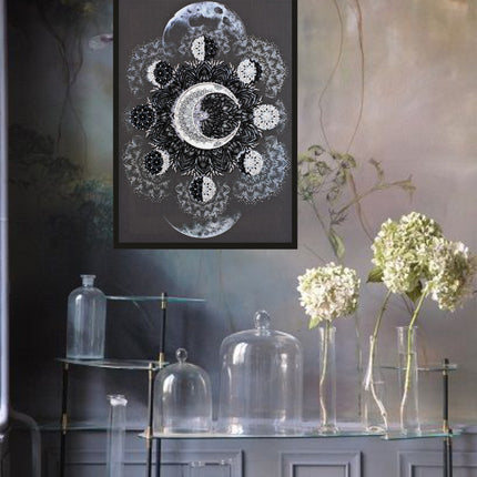 DIY Bead Embroidery Kit "Selena`s dance" 11.0"x15.4" / 28.0x39.0 cm