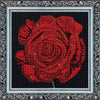 DIY Bead Embroidery Kit "Rose" 11.8"x11.8" / 30.0x30.0 cm