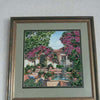 Canvas for bead embroidery "Patio Garden" 11.8"x11.8" / 30.0x30.0 cm