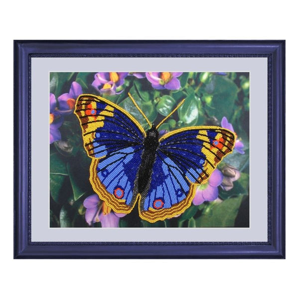 DIY Bead Embroidery Kit "Butterfly" 9.8"x12.6" / 25.0x32.0 cm