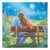 Canvas for bead embroidery "Evening date" 7.9"x7.9" / 20.0x20.0 cm