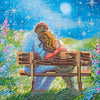 Canvas for bead embroidery "Evening date" 7.9"x7.9" / 20.0x20.0 cm