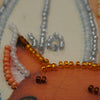 DIY Bead Embroidery Kit "Fox pup"  5.9"x5.9" / 15.0x15.0 cm