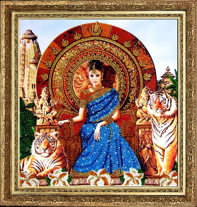 DIY Bead Embroidery Kit "Shantie" 11.0"x10.6" / 28.0x27.0 cm