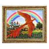 DIY Bead Embroidery Kit "Firebird" 10.2"x12.6" / 26.0x32.0 cm