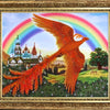 DIY Bead Embroidery Kit "Firebird" 10.2"x12.6" / 26.0x32.0 cm