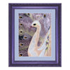 DIY Bead Embroidery Kit "White Peacock" 13.0"x9.8" / 33.0x25.0 cm