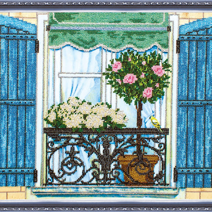 DIY Bead Embroidery Kit "Loft – 1" 20.9"x11.8" / 53.0x30.0 cm