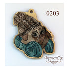 DIY Cross stitch kit on wood 