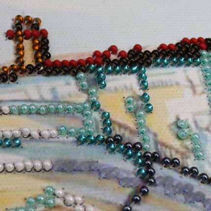 DIY Bead Embroidery Kit "The province" 20.1"x12.6" / 51.0x32.0 cm