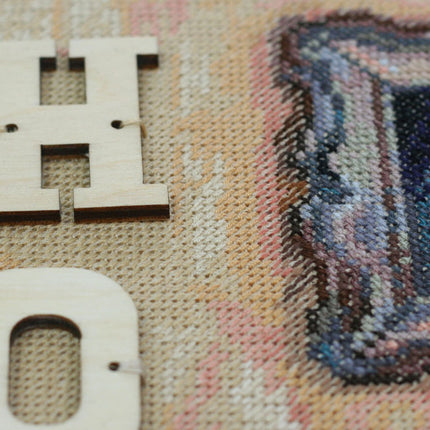 DIY Cross Stitch Kit "Warm at home" 9.8"x15.0"