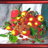 DIY Bead Embroidery Kit "Strawberry Still Life" 9.8"x12.2" (25.0x31.0 cm)