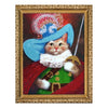 DIY Bead Embroidery Kit "Cat in Boots" 13.4"x9.8" / 34.0x25.0 cm