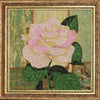 DIY Bead Embroidery Kit "White Rose" 7.5"x7.5" / 19.0x19.0 cm