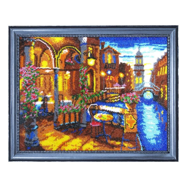 Bead DIY Embroidery Kit "Summer Night" 9.4"x12.2"/ 24.0x31.0 cm