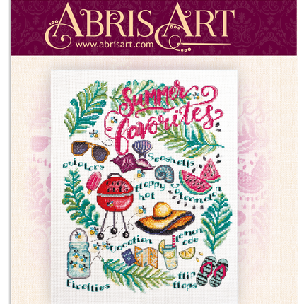 DIY Cross Stitch Kit "Summer delight" 10.6"x13.4"