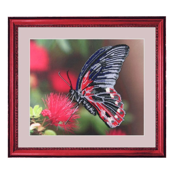 DIY Bead Embroidery Kit "Butterfly" 9.4"x11.0" / 24.0x28.0 cm