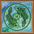 DIY Bead Embroidery Kit "Pisces" 8.7"x8.7" / 22.0x22.0 cm