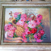 DIY Bead Embroidery Kit "Pink tenderness" 11.8"x8.7" / 30.0x22.0 cm