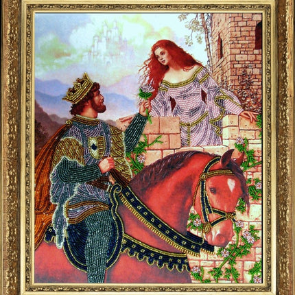 DIY Bead Embroidery Kit "Fairy Tale" 1.2"x1.0" / 3.1x2.6 cm