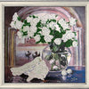 DIY Bead Embroidery Kit "Roses and Doves (after E. Samarskaya)" 10.2"x11.0" / 26.0x28.0 cm