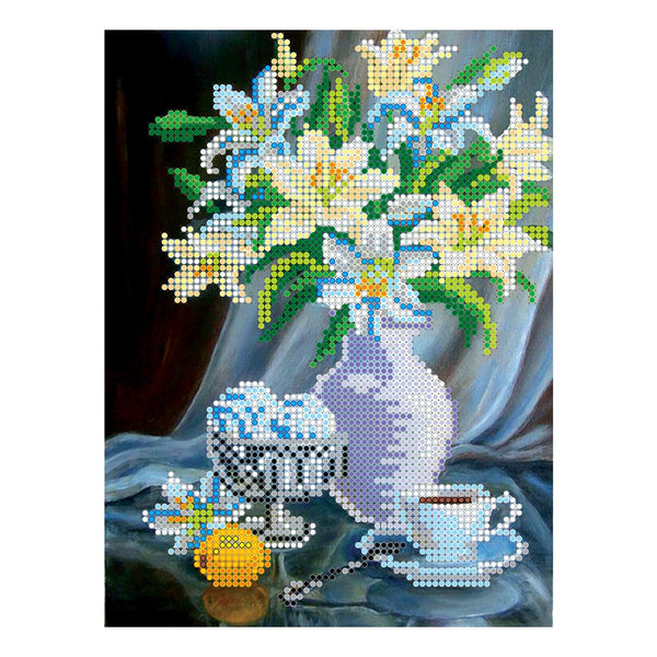 Canvas for bead embroidery "Sweet Morning" 5.9"x7.9" / 15.0x20.0 cm