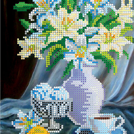 Canvas for bead embroidery "Sweet Morning" 5.9"x7.9" / 15.0x20.0 cm