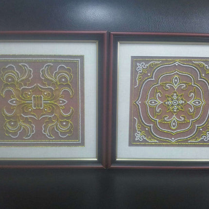 DIY Bead Embroidery Kit "Vintage – 1" 9.1"x9.1" / 23.0x23.0 cm