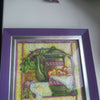DIY Bead Embroidery Kit "Violet tea"  5.9"x5.9" / 15.0x15.0 cm