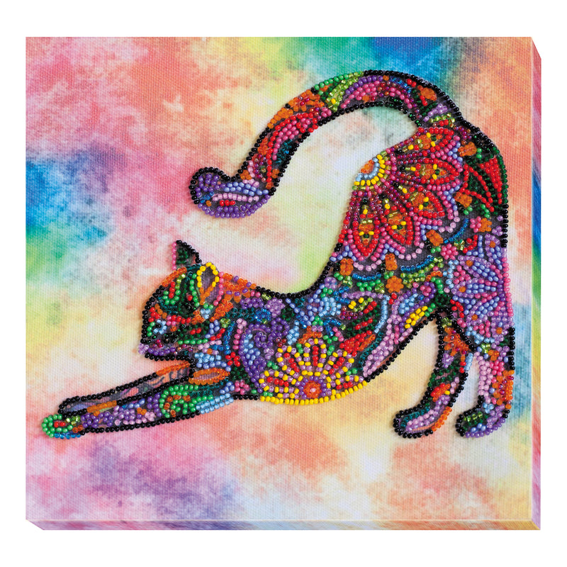 DIY Bead Embroidery Kit "Playful kitten"