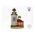 DIY Cross stitch kit on wood "Lighthouse on Zmiinyi Island" 5.5x3.9 in / 14.0x10.0 cm