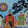DIY Bead Embroidery Kit "Bright houses"  5.9"x5.9" / 15.0x15.0 cm