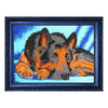 DIY Bead Embroidery Kit "Shepherd Dog" 9.4"x13.4" / 24.0x34.0 cm