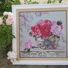 Canvas for bead embroidery "Flowers of Paris" 11.8"x11.8" / 30.0x30.0 cm