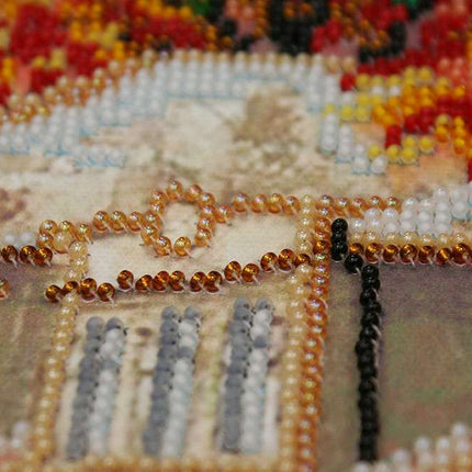 DIY Bead Embroidery Kit "Autumn Kaleidoscope" 24.4"x12.6" / 62.0x32.0 cm