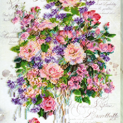DIY Bead Embroidery Kit "Boyfriend hand" 9.8"x14.2" / 25.0x36.0 cm