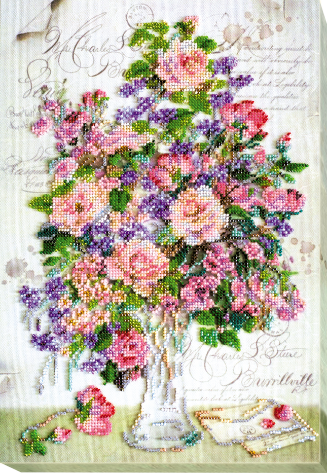 DIY Bead Embroidery Kit "Boyfriend hand" 9.8"x14.2" / 25.0x36.0 cm