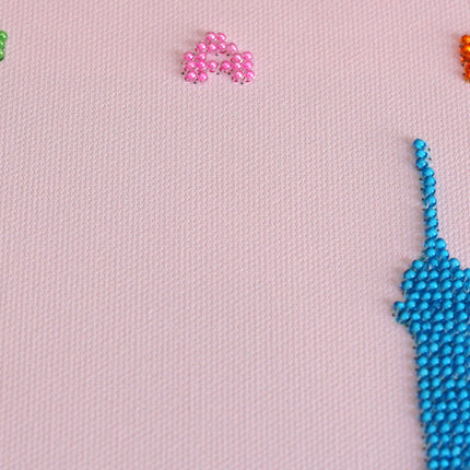 DIY Bead Embroidery Kit "New Paris" 9.4"x13.4" / 24.0x34.0 cm